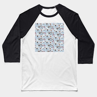 Coffee Pattern Baseball T-Shirt